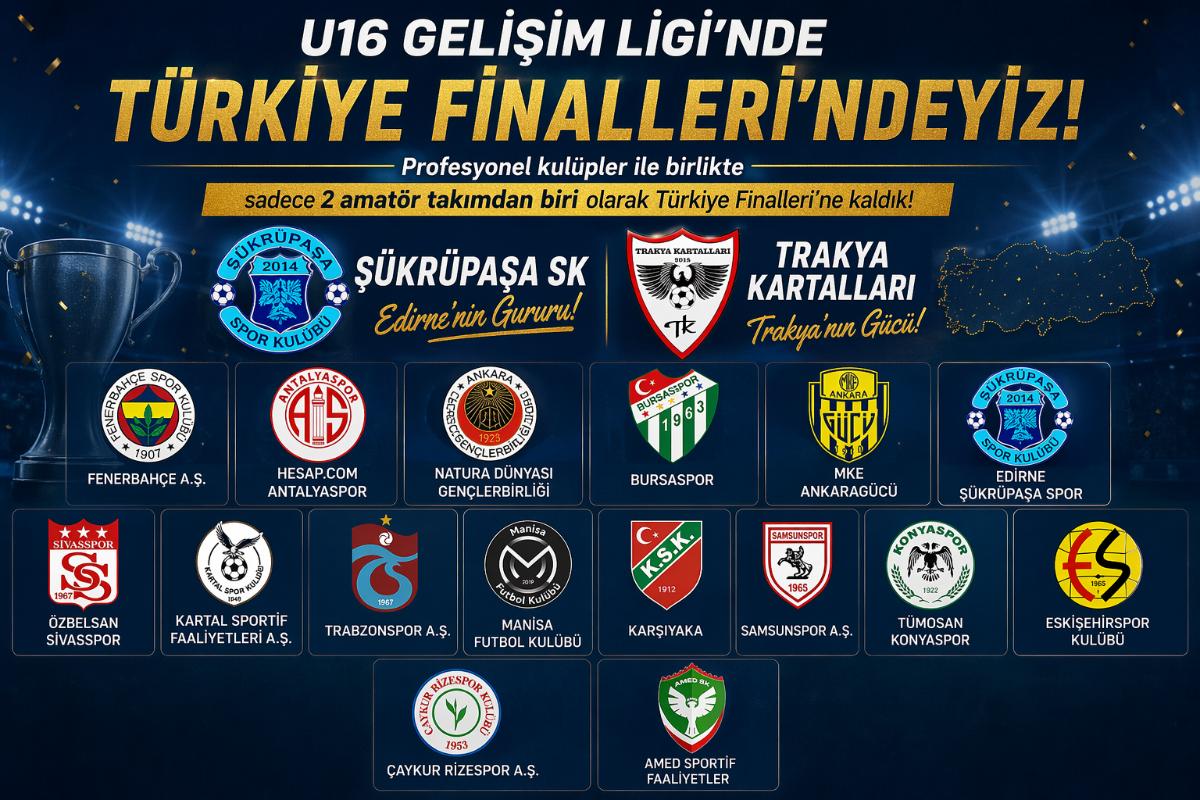 EDİRNE'NİN GURURU ŞÜKRÜPAŞA SK TÜRK FUTBOLUNUN DEVLERİYLE AYNI SAHADA...